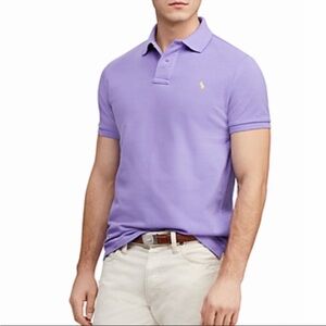 Polo by Ralph Lauren Hampton Purple Custom Fit Polo Shirt